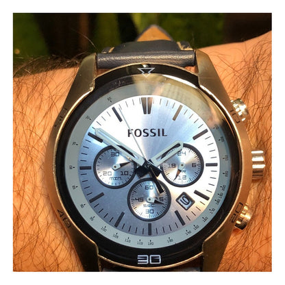 Fossil Coachman Chronograph 2019 Cristal Azulado Raro Hombre