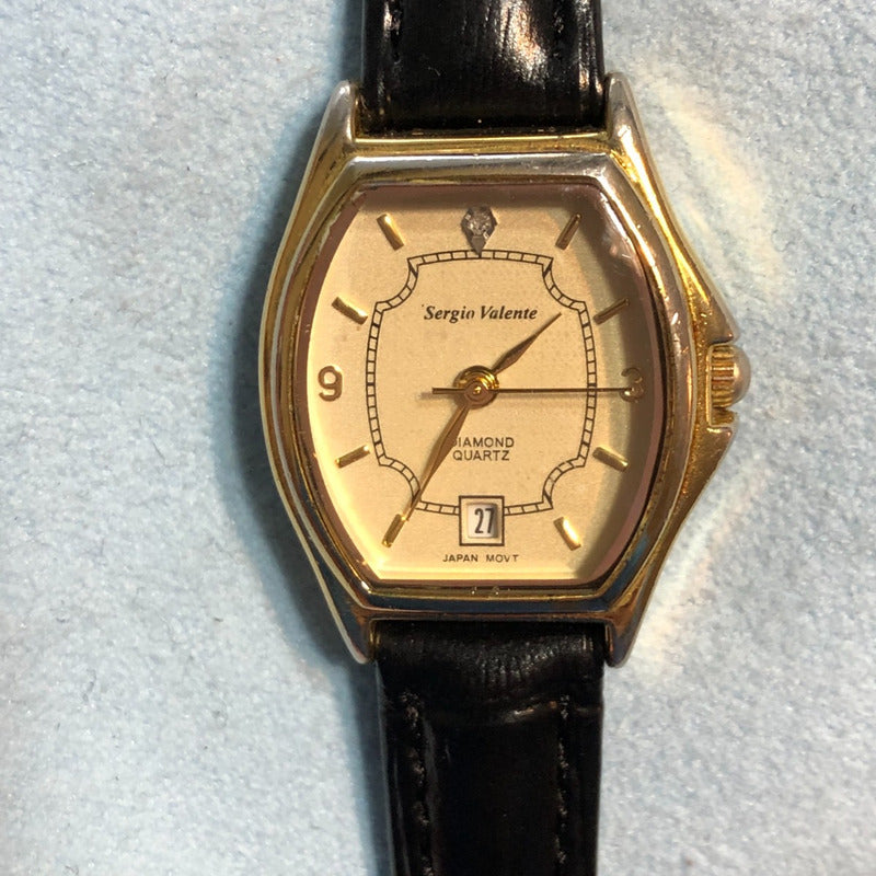 Reloj Sergio Valente Diamond Quartz Mujer Vintage Fines 80´s