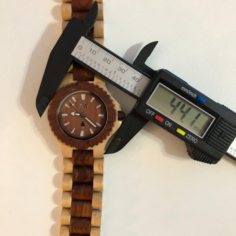 Reloj Wewood Hombre Madera Arce Y Caoba Año 2013 Florencia