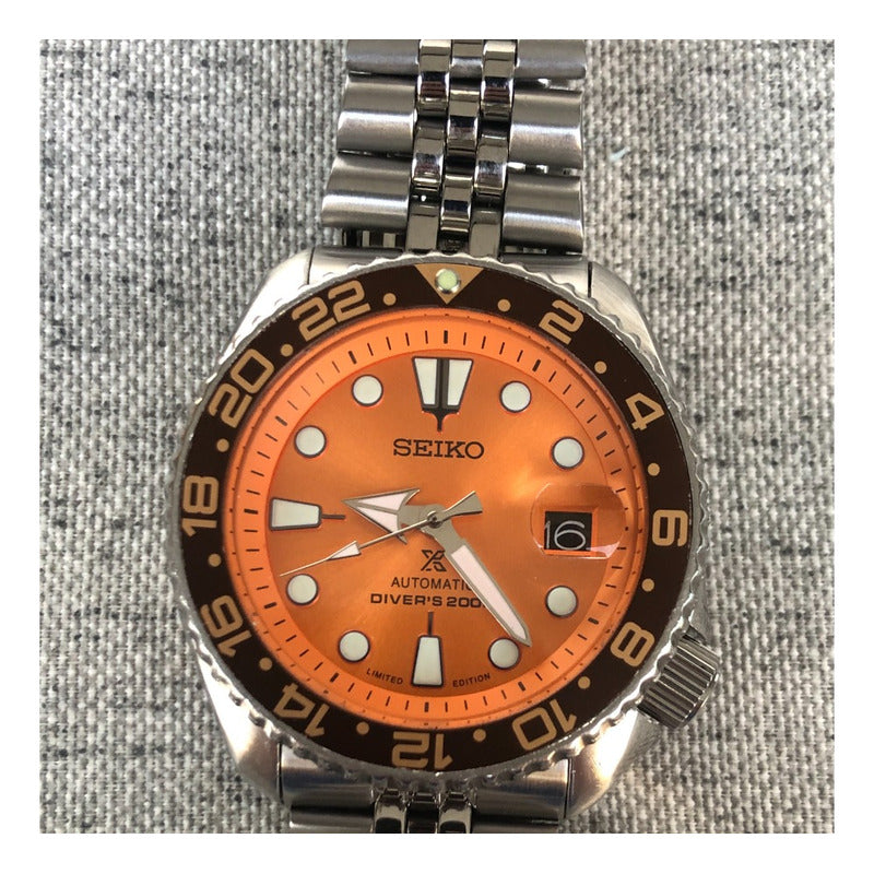 Reloj Seiko Divers 7002-7000 Vintage Dial Naranja Automático