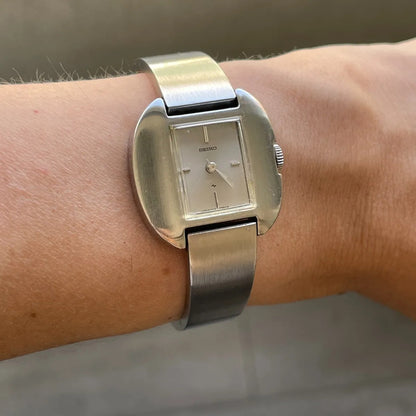 Seiko Silver Angel Mujer Vintage 1973 Raro A Cuerda Mecánico