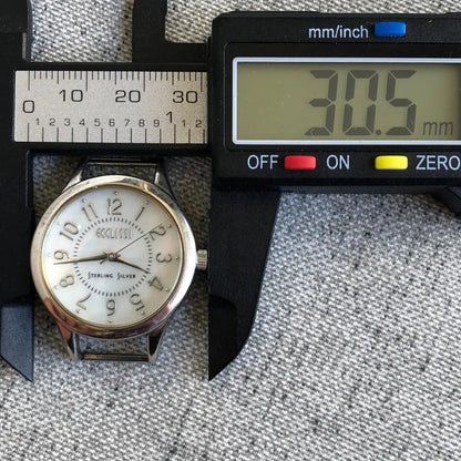 Reloj Ecclissi Mujer Plata 925 Año 2005 Madreperla 30mm
