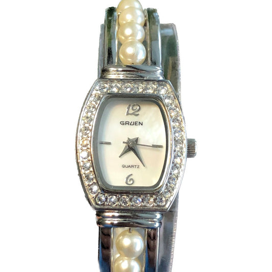 Reloj Gruen Mujer Dial Madreperla Neovintage Inicios De 2000
