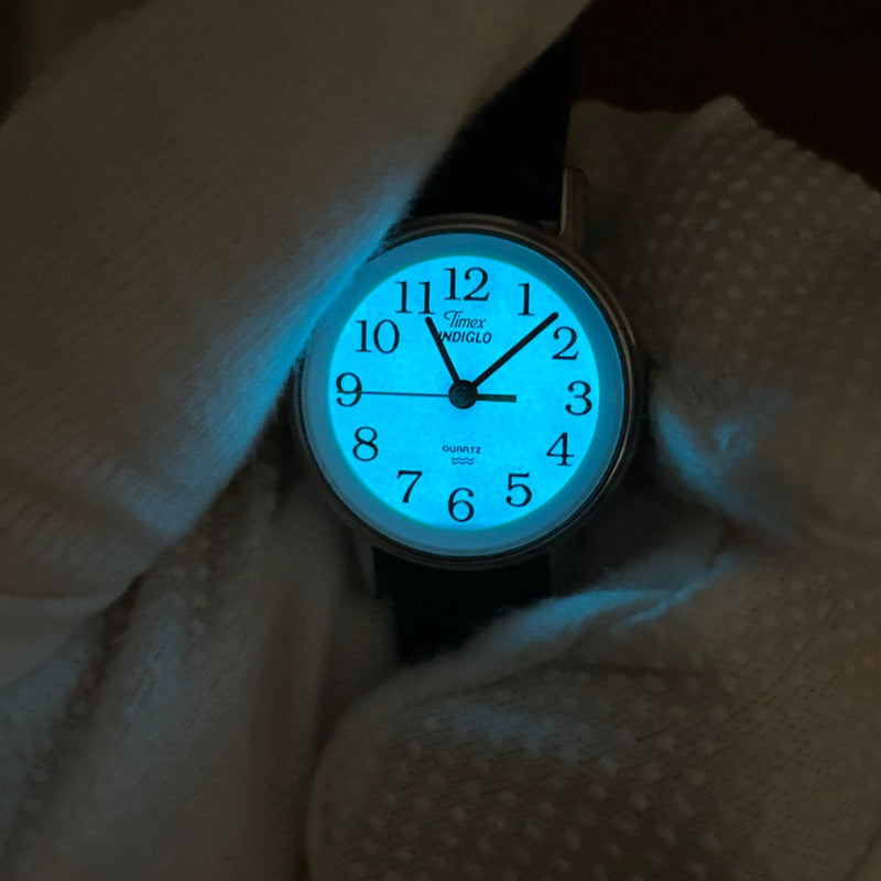 Reloj Timex Mujer Vintage 1997 Indiglo Dial Blanco Impecable