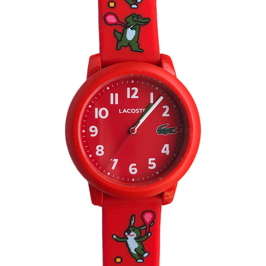Reloj Lacoste Pixelcroc Niños 2021 Rojo Original Con Caja