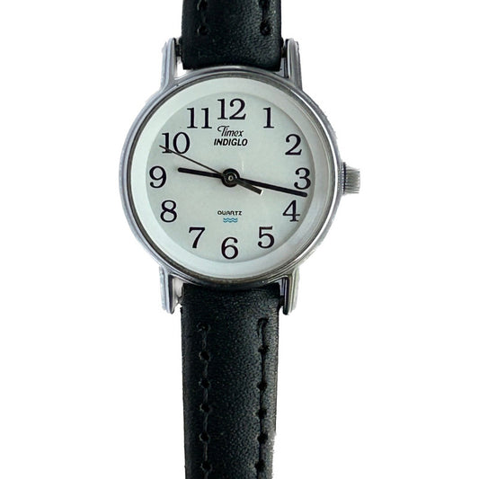 Reloj Timex Mujer Vintage 1997 Indiglo Dial Blanco Impecable