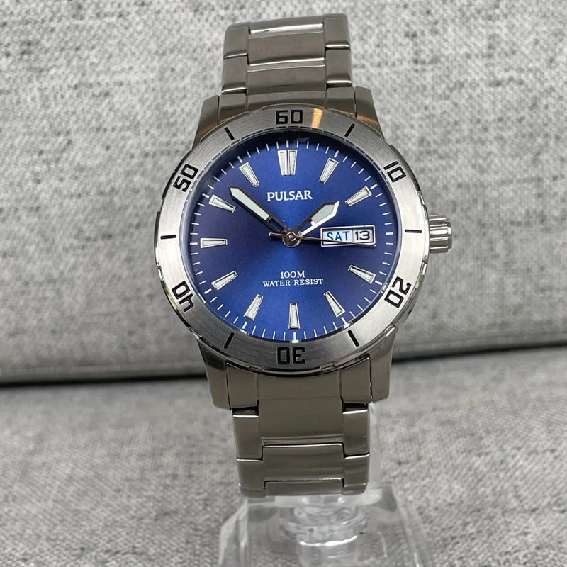 Reloj Pulsar By Seiko VX43 Hombre Año 2016 Azul Acero