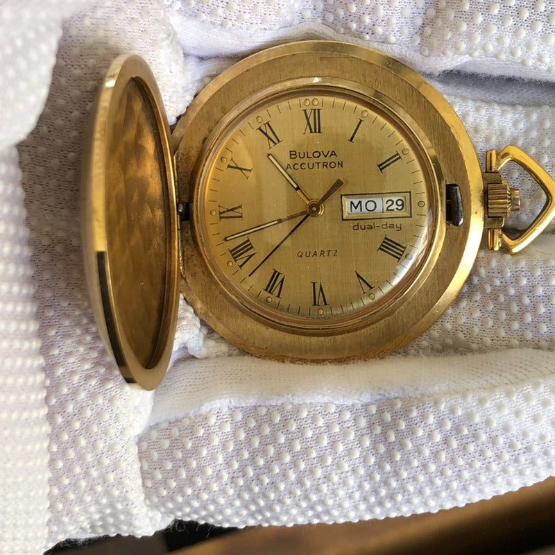 Reloj Bulova Accutron Vintage 1985 Bolsillo Valor Histórico Dualday
