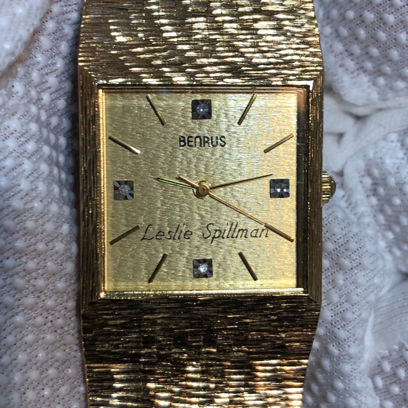 Reloj Benrus Mujer Fines Años 70´s Dorado Brazalete Original