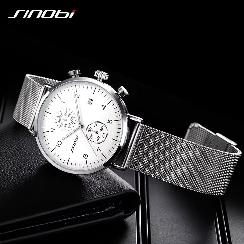 Reloj Sinobi Pulsera Acero Inoxidable Hombre