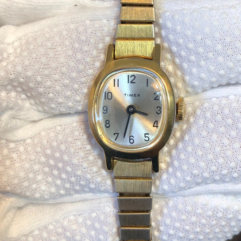 Reloj Timex Mujer Vintage Años 70s Dorado Pulsera Expansible