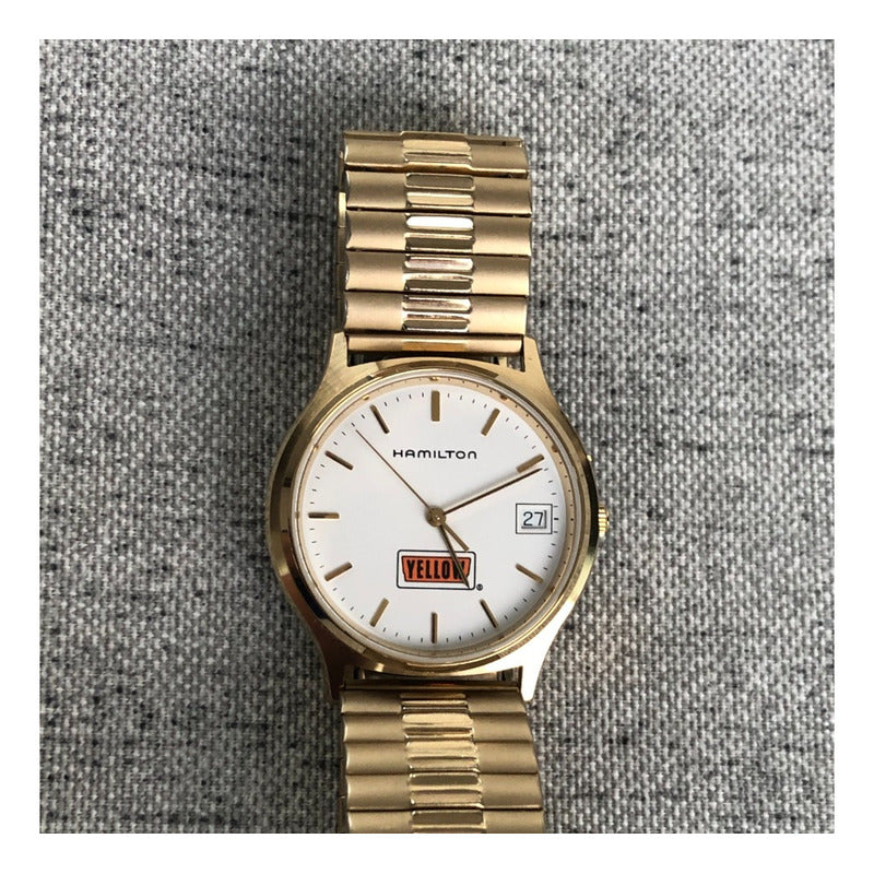 Reloj Hamilton 9812 Vintage Logo Yellow Hombre
