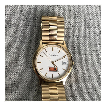 Reloj Hamilton 9812 Vintage Logo Yellow Hombre