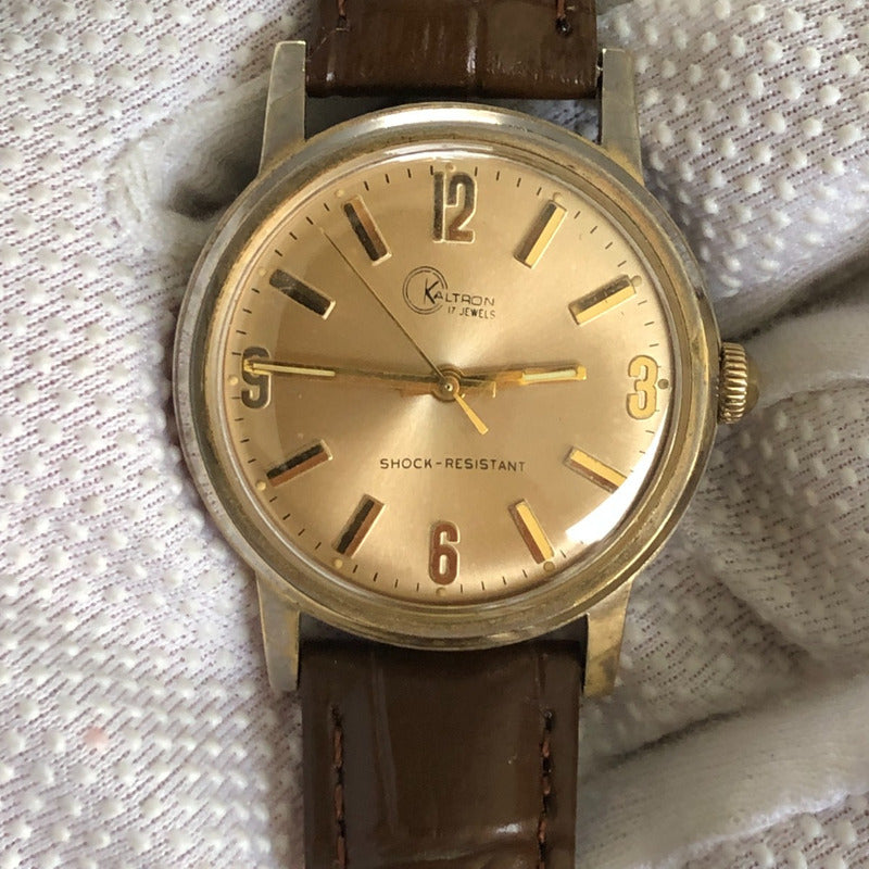 Reloj Kaltron Hombre Mecánico Vintage 1962 Suizo 21 Joyas