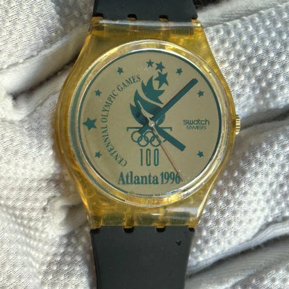 Reloj Swatch Atlanta Hombre 1994 Gz136 Olímpico100años Suizo
