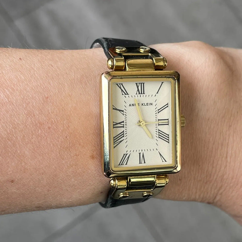 Reloj Anne Klein Mujer 1998 Rectangular Guilloché