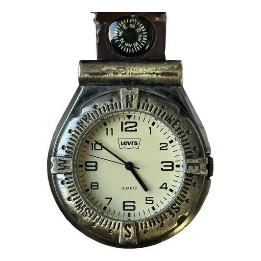 Reloj Levis Hombre Año 1998 Outdoor Brújula Y Mosquetón Raro