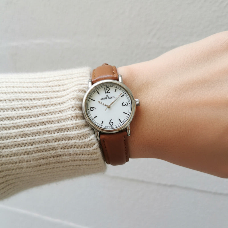 Reloj Anne Klein Nácar Mujer Año 2003 Transition Line Escaso