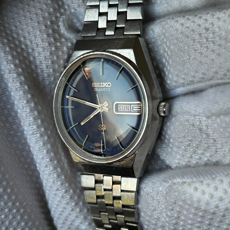 Reloj  Seiko Sq Hombre Dic.1978 Dial Azul Clásico Vintage