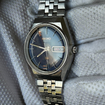 Reloj  Seiko Sq Hombre Dic.1978 Dial Azul Clásico Vintage