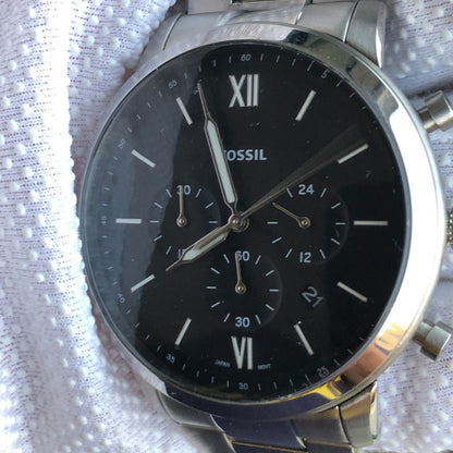 Reloj Fossil Hombre Año 2018 Cronógrafo Neutra  Acero Negro