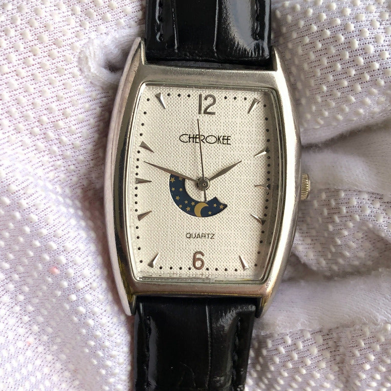 Reloj Cherokee Hombre Año 2005 Moon Dial Caja Tonneau Único