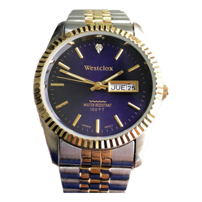 Reloj Westclox Hombre 1995 Datejust Style Purpura Sunburst