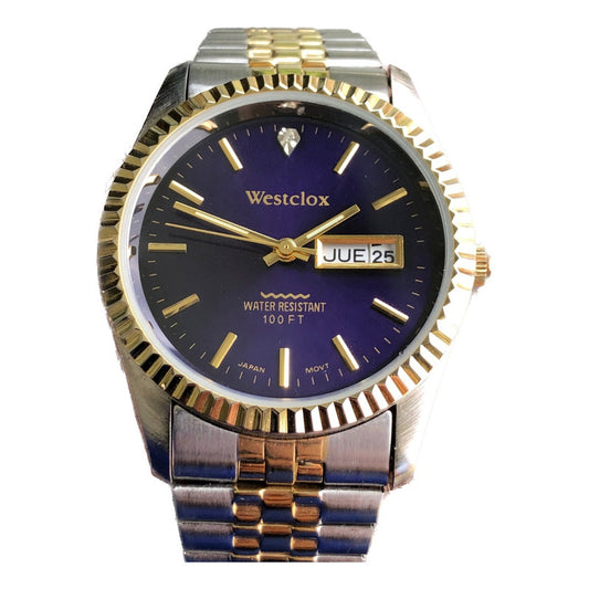 Reloj Westclox Hombre 1995 Datejust Style Purpura Sunburst