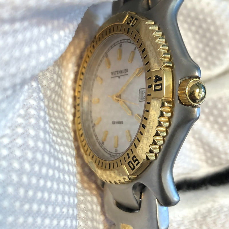 Reloj Wittnauer Suizo Hombre 2003 Zafiro Raro Conmemorativo