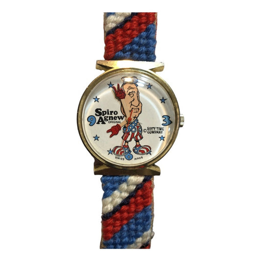 Reloj Spiro Agnew Hombre Mecánico Año 1970 Pieza De Museo