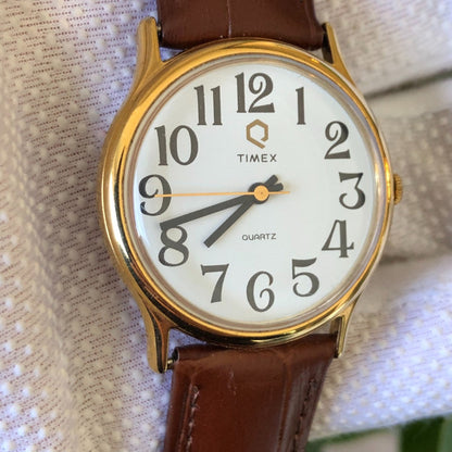 Reloj Timex Vintage Q Quartz Hombre Año 1987 Súper Escaso