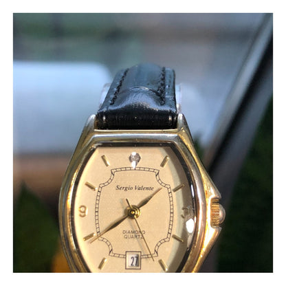 Reloj Sergio Valente Diamond Quartz Mujer Vintage Fines 80´s