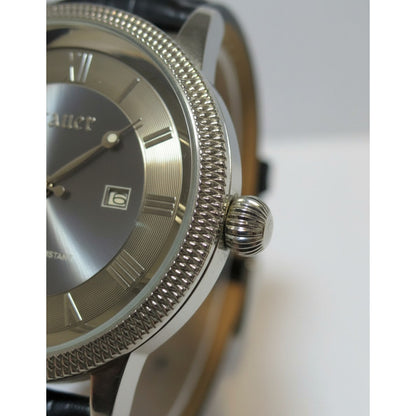 Reloj Stauer Hombre 2009 Gris Sunburst Nuevo Y Poco Común