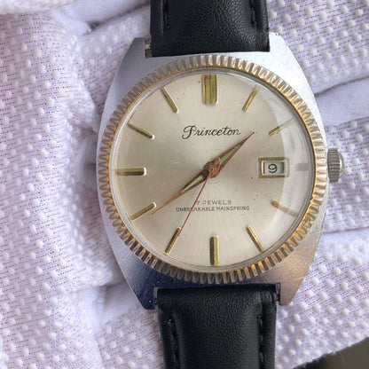 Reloj Princeton Hombre Vintage 1968 Mecánico Con Calendario