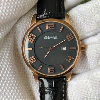 Reloj August Steiner Hombre Año 2015 Caja 42mm Máquina Suiza