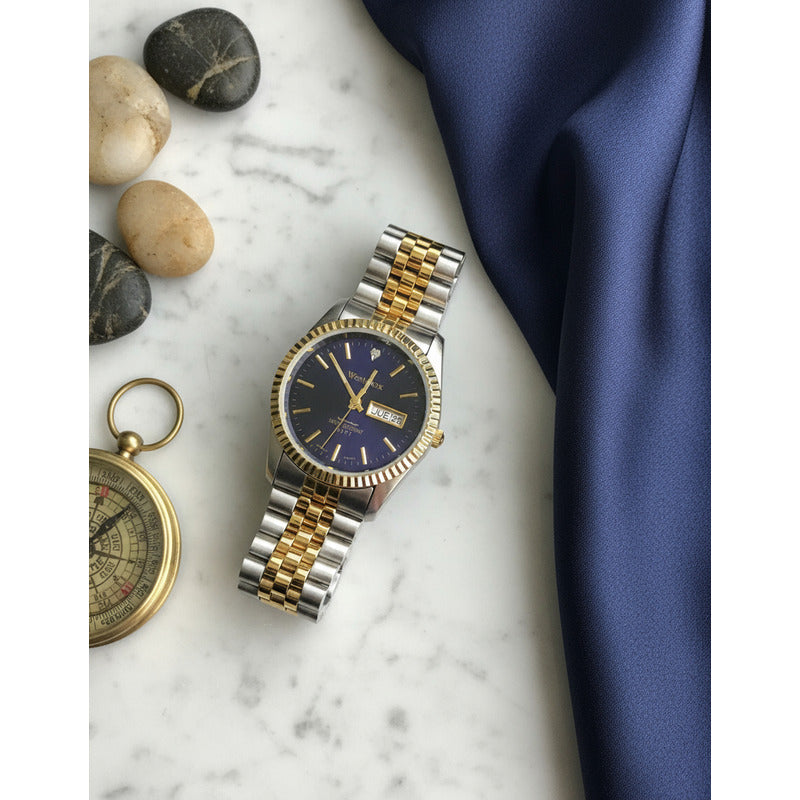 Reloj Westclox Hombre 1995 Datejust Style Purpura Sunburst