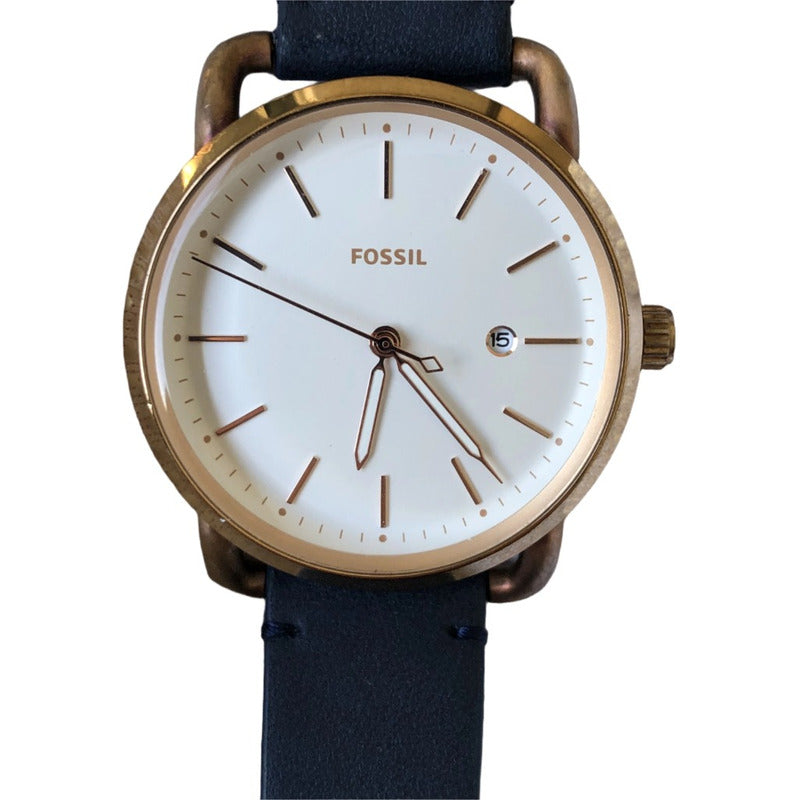 Reloj Fossil Mujer Año 2017 Rose Gold Minimal Correa Original