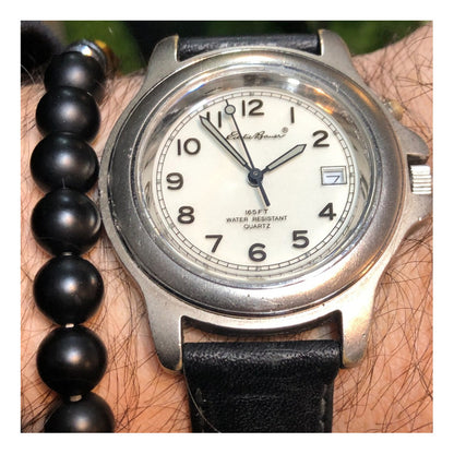 Reloj Eddie Bauer Vintage Hombre Botón Para Iluminar Dial