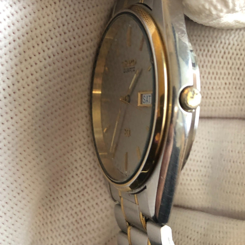 Reloj Seiko Hombre Vintage Año 1997 Two Tone Día-fecha Raro