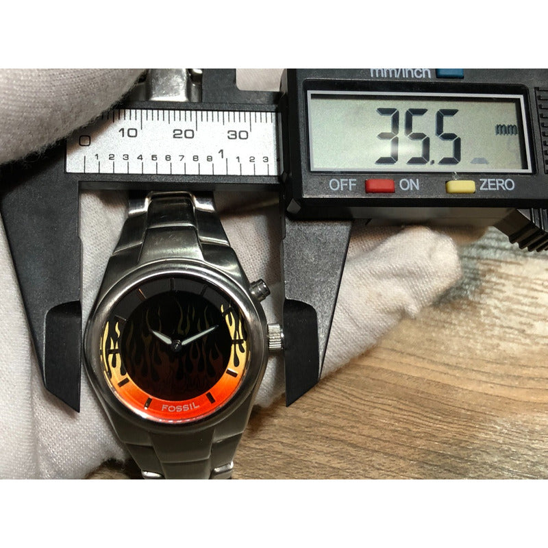 Reloj Fossil Bigtic Jr-8215 Unisex Vintage Retro Zafiro