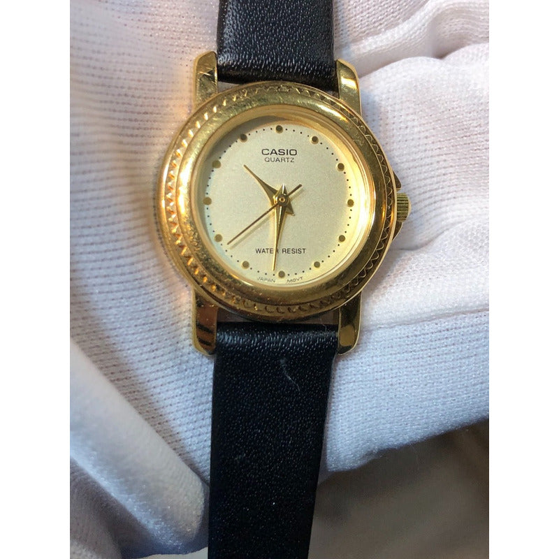 Reloj Casio Ltp-1097g Mujer Vintage Fines De Los 90s Dorado