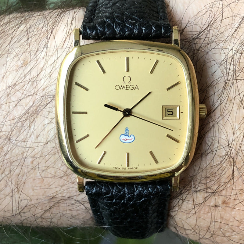 Reloj Omega Hombre Vintage 1991 De Ville Sirte Oil Oro 20mic