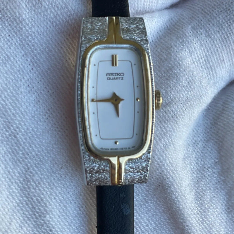 Reloj Seiko Mujer Vintage 1982 Rectangular Ultradelgado