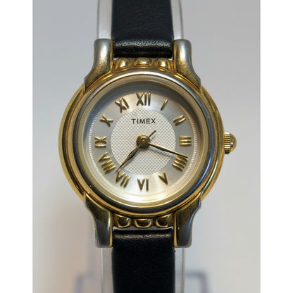 Reloj Timex Mujer Vintage Año 1991 Dial Blanco Waffle