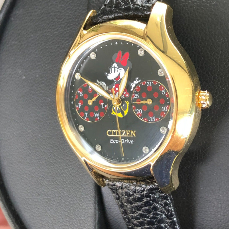 Reloj Citizen Mujer Ecodrive Año 2019 Minnie Mouse Dorado