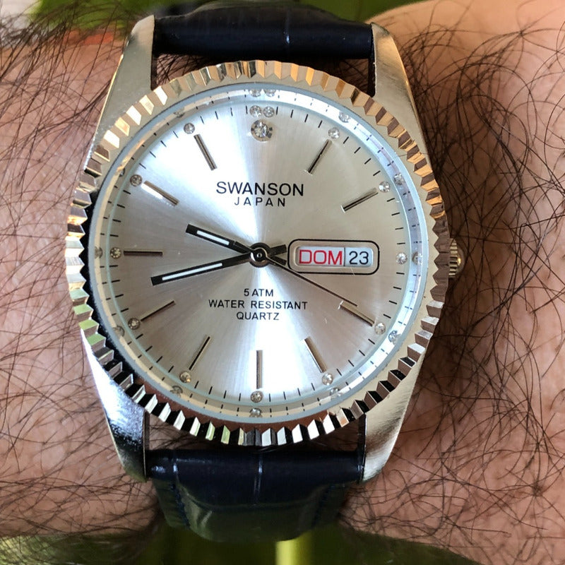 Reloj Swanson Japan Hombre 2014 Estilo Clásico Day-date