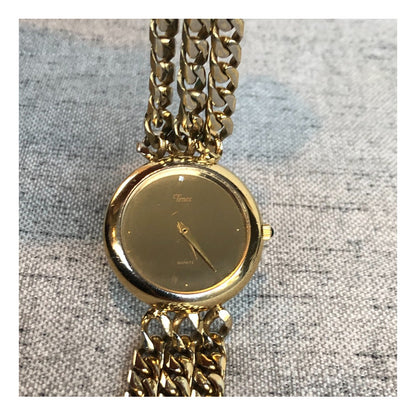 Reloj Timex Vintage Mujer Dial Espejado Muy Raro Pieza Única