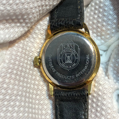 Reloj Fossil Mujer Años 80s Dorado Números Romanos Pionero