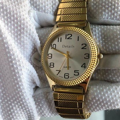 Reloj Details Hombre Año 2003 Dial Sunburst Correa Expandible