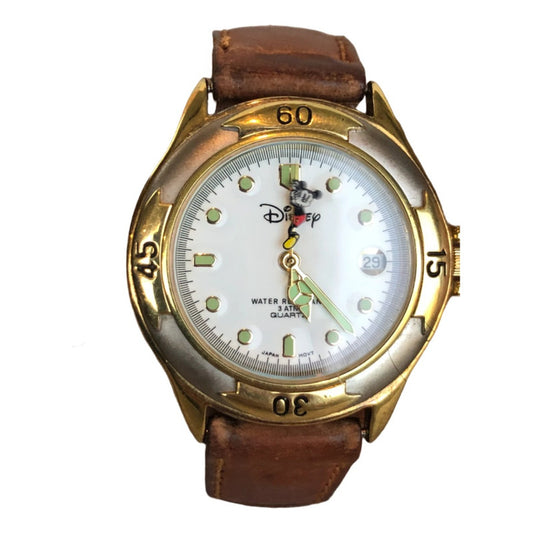 Reloj Disney 1990 Time Works Vintage Mickey Mouse Unisex